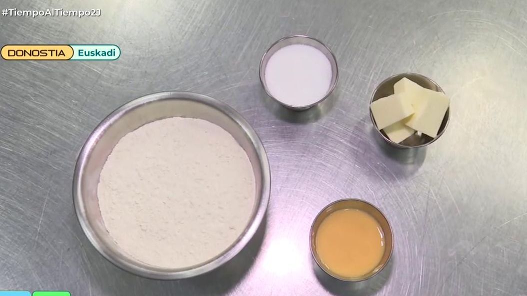 Los ingredientes del pastel vasco