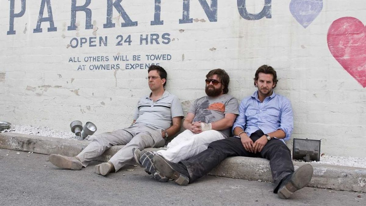Bradley Cooper, Ed Helms y Zach Galifianakis en 'Resacón en Las Vegas'