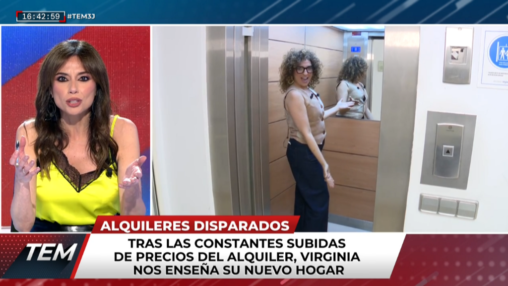 El nuevo hogar de Virgina Riezu tras las subidas de alquiler: "Esto es como una aplicación para ligar pero en ascensor"
