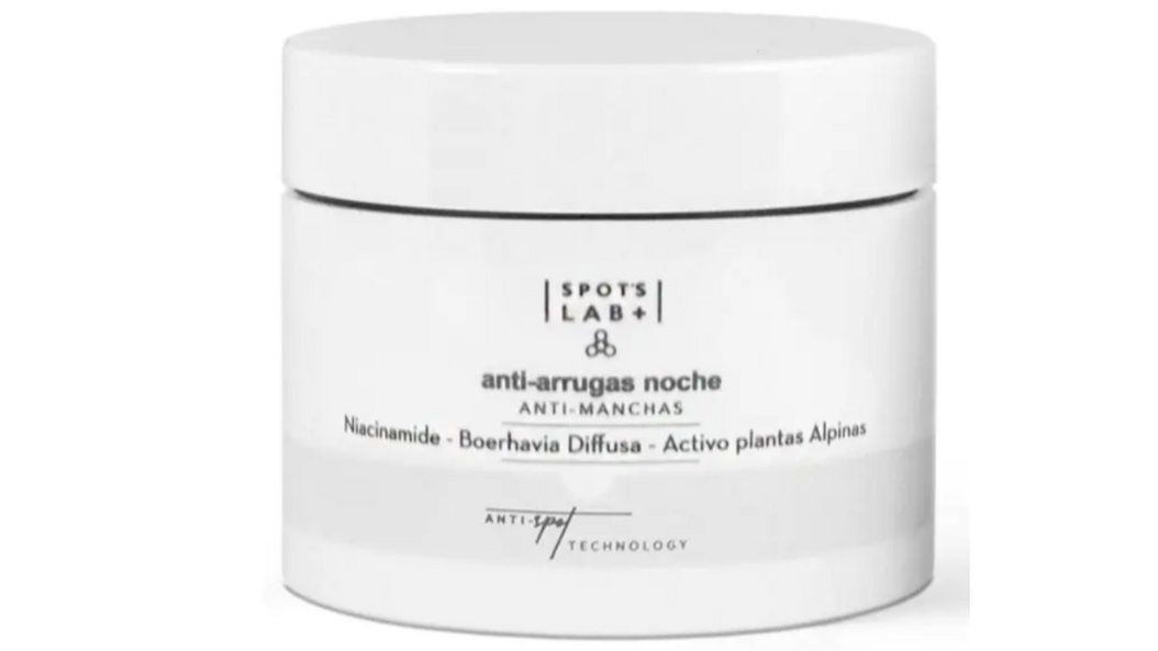 Crema de noche de Spot’s Lab, con nicotinamida.