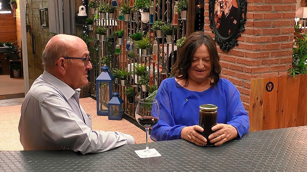 Eladio y Pilar durante su cita en 'First Dates'