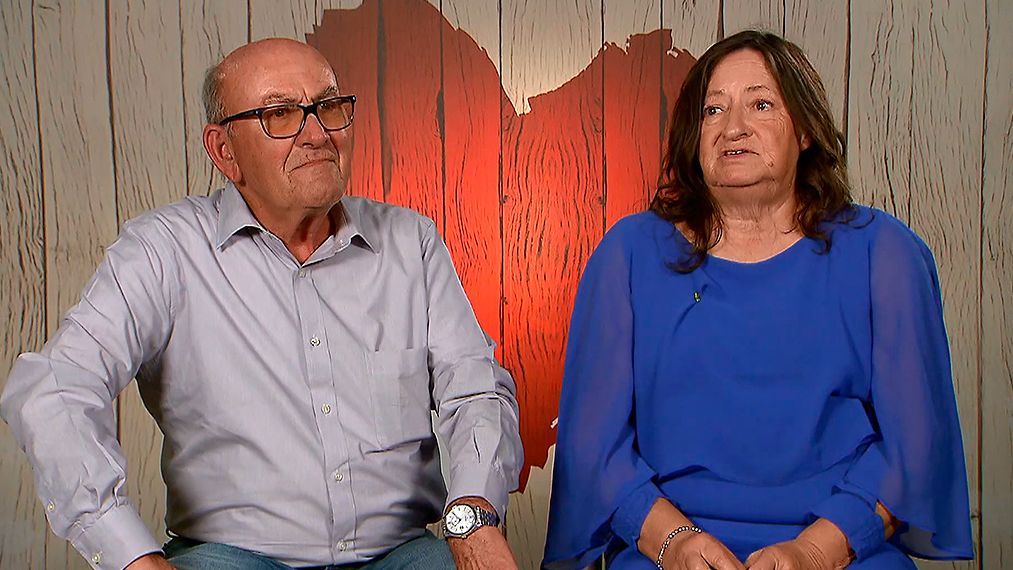 Eladio y Pilar durante su cita en 'First Dates'