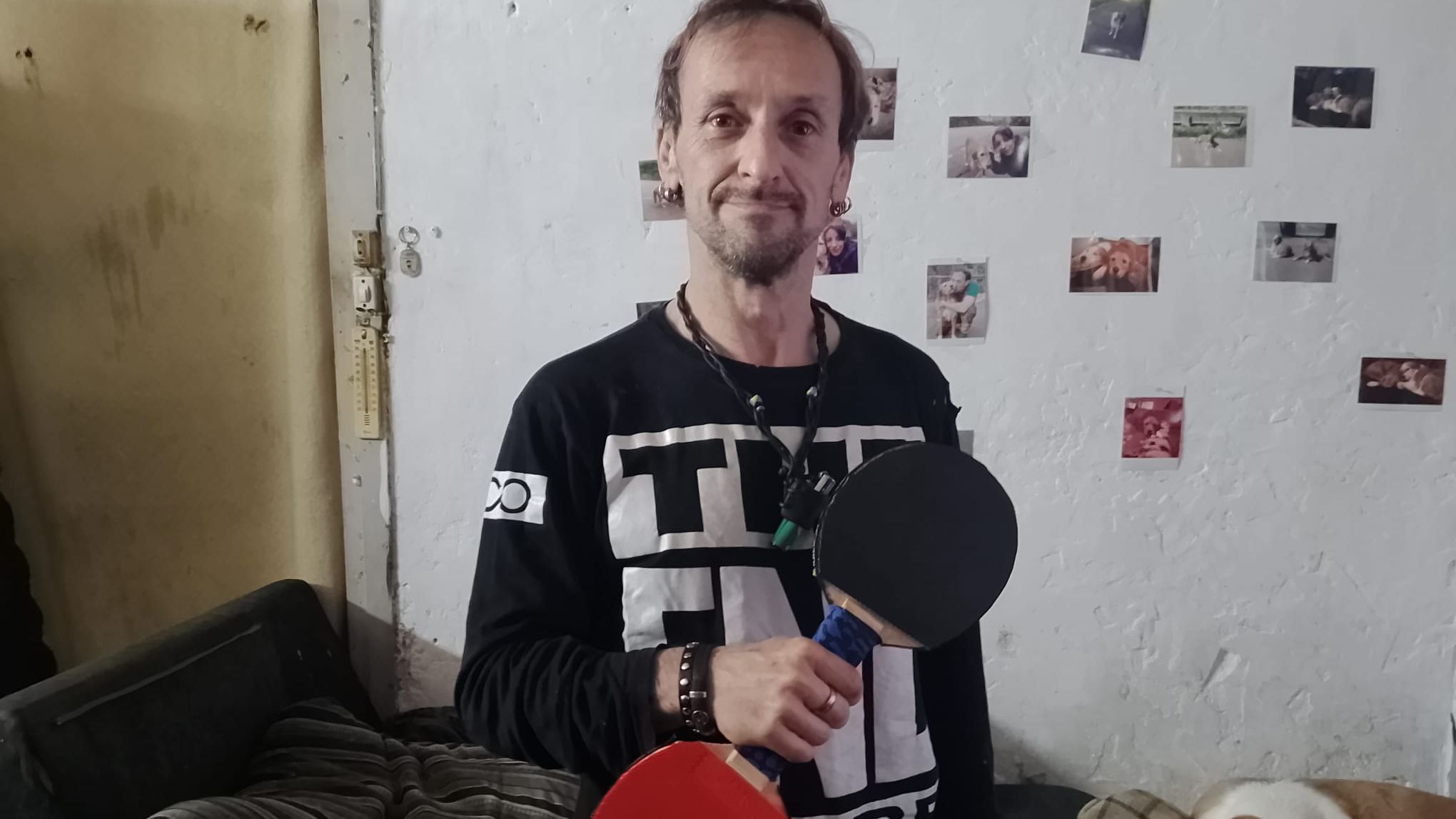 Joseba Boubeta muestra su 'doble pala'