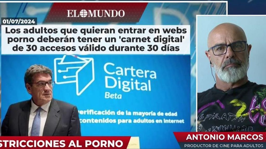 Un productor de cine para adultos: "Las razones del Gobierno para justificar su cartera digital son mentira"