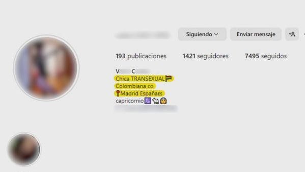 V.C.: una chica transexual, de nacionalidad colombiana