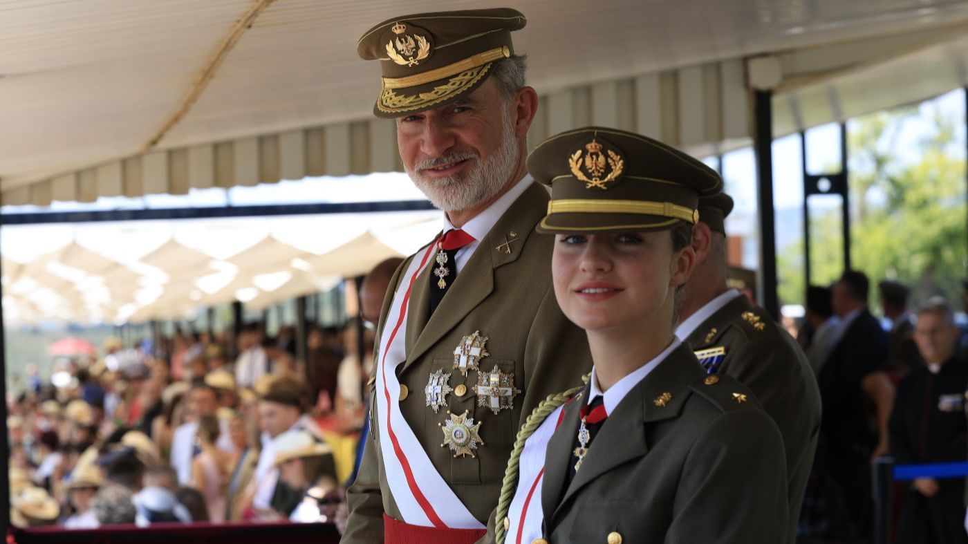 El rey Felipe VI y la princesa Leonor este 5 de julio.