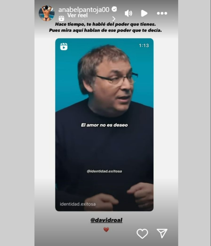 El mensaje de Anabel Pantoja a David Rodríguez