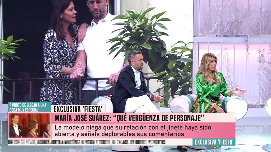 María José Suárez niega que tuviese una relación abierta con Álvaro Muñoz Escassi Fiesta 2024 Programa 201