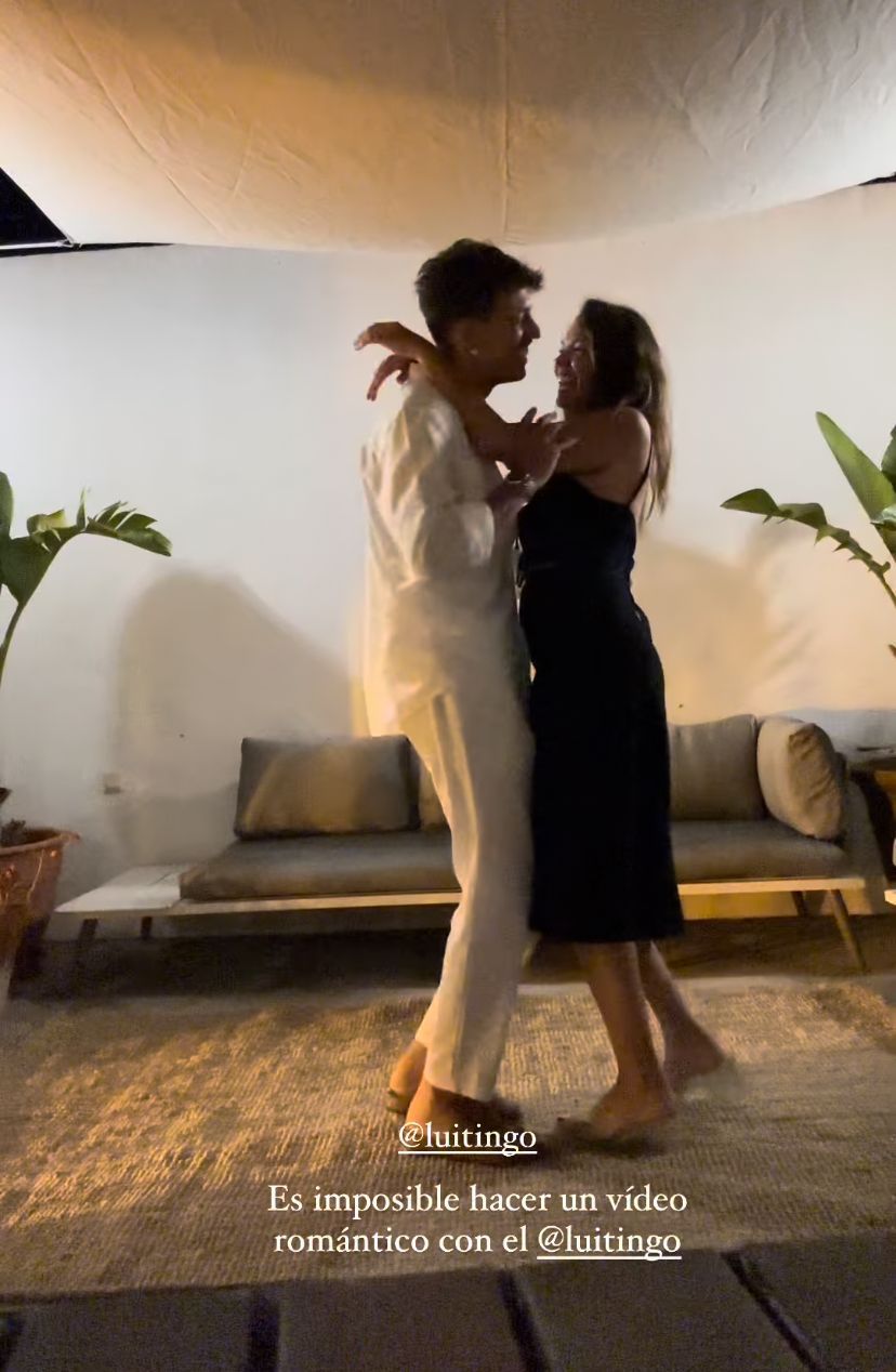 Jessica Bueno y Luitingo en sus historias temporales