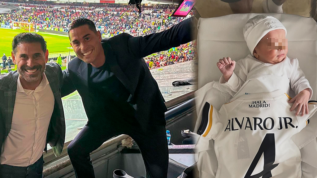 Así es Álvaro Jr., el nieto de Fernando Hierro e hijo de Álvaro Ruiz (Fotomontaje con imágenes de Instagram: @fernandohierro/ @alvroruiz)