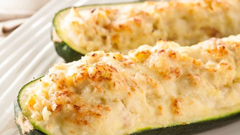 Calabacion relleno de pavo