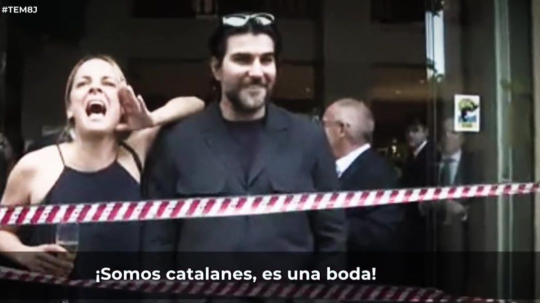 La confusión de los manifestantes: "¡Somos de aquí, es una boda!"