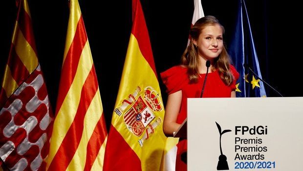 La princesa Leonor en los premios 2021.