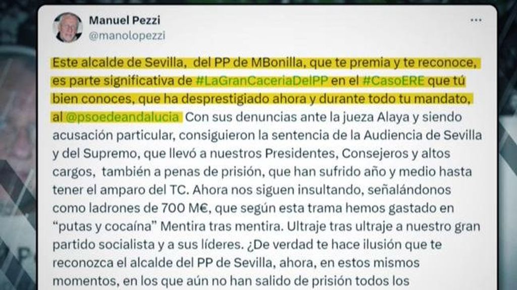 Las palabras del presidente del PSOE de Andalucía