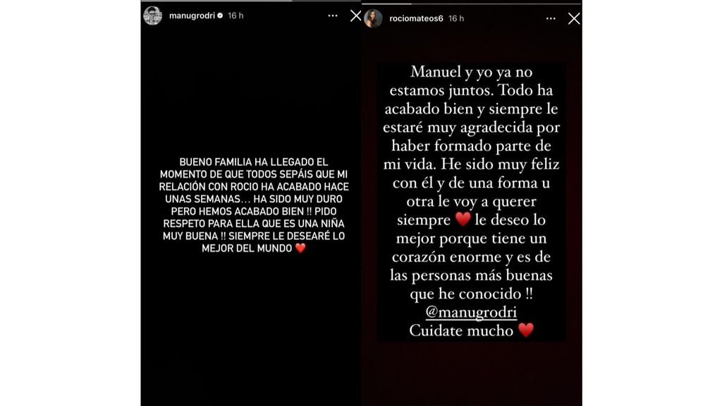 Manuel González comunica el fin de su relación con su novia