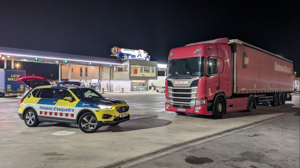 Mossos d'Esquadra detención camionero