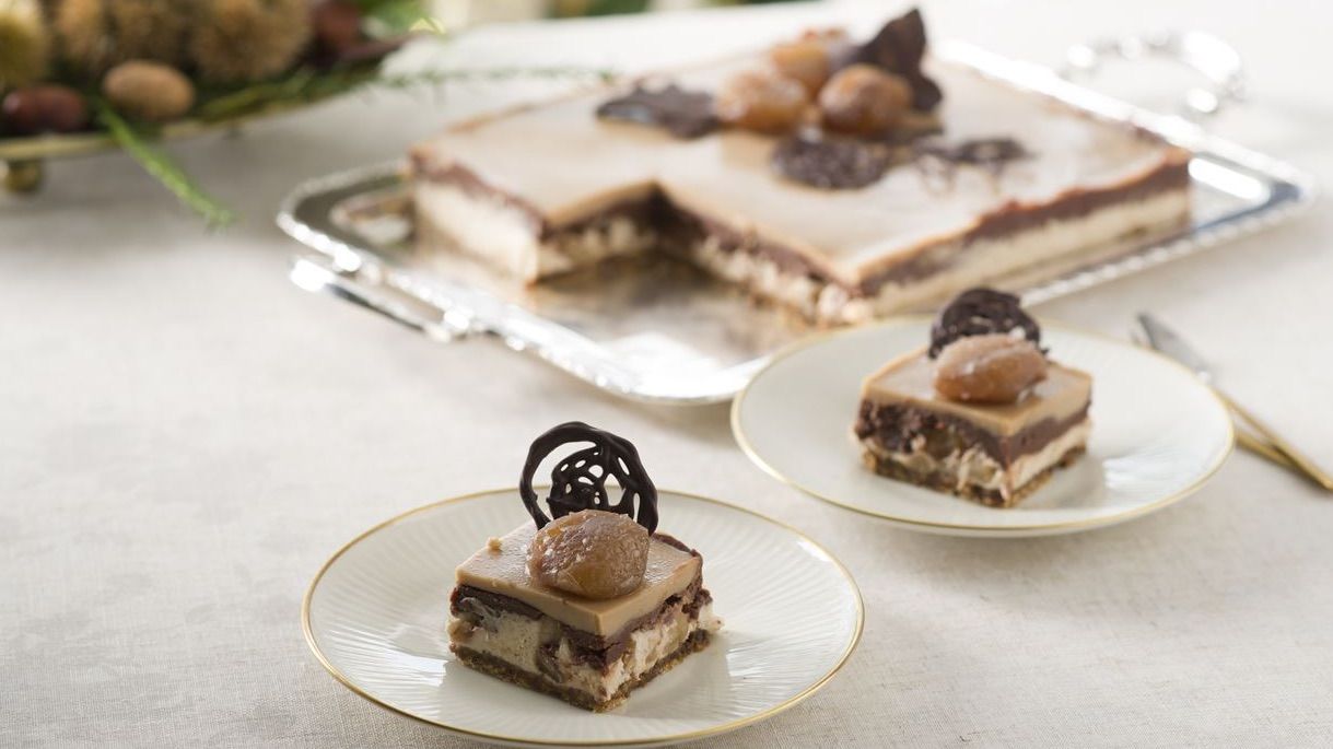 tarta de castanas y chocolate con thermomix nestle