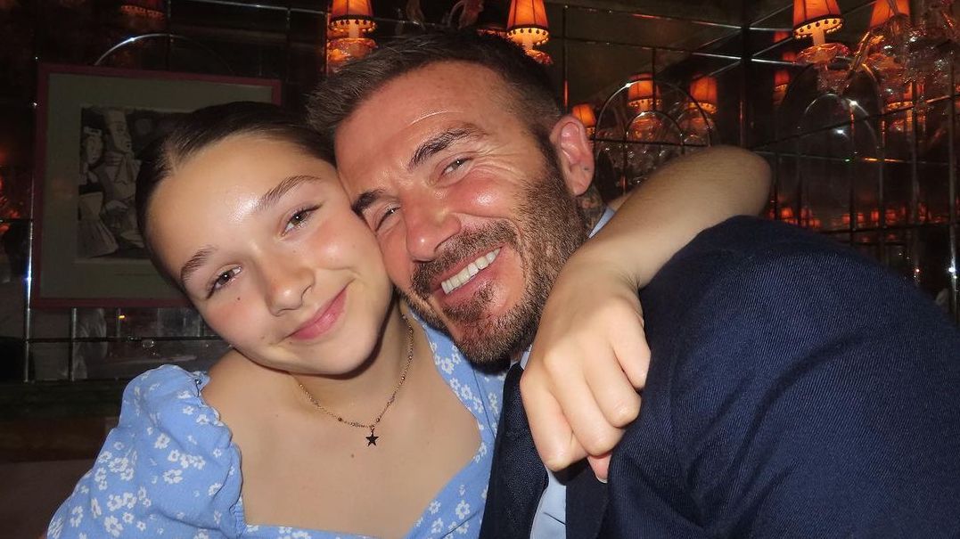 David y Harper Beckham en una imagen de archivo.