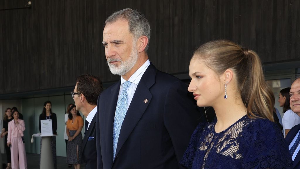 El rey Felipe y la princesa Leonor este 10 de julio.