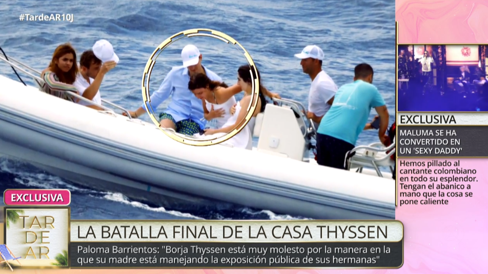 Las imágenes de Carmen Thyssen: en 'TardeAR'