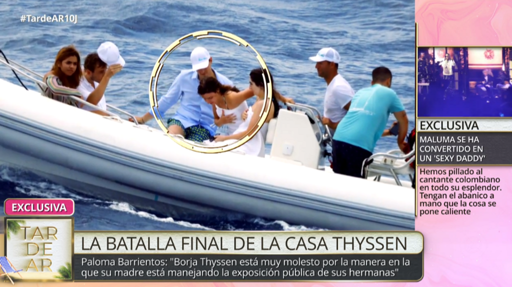 Las imágenes de Carmen Thyssen: en 'TardeAR'