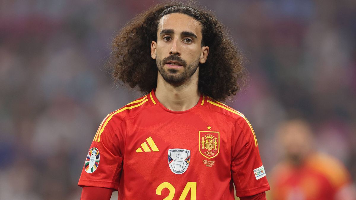 Mar Cucurella, en el partido contra Francia