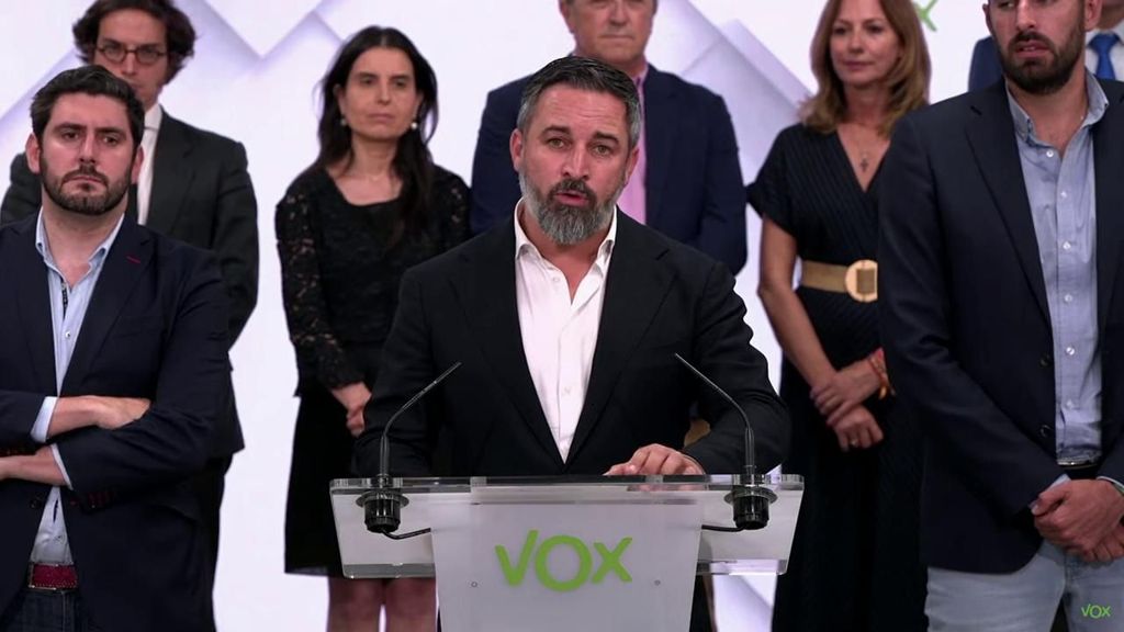 Comparecencia del líder de Vox, Santiago Abascal