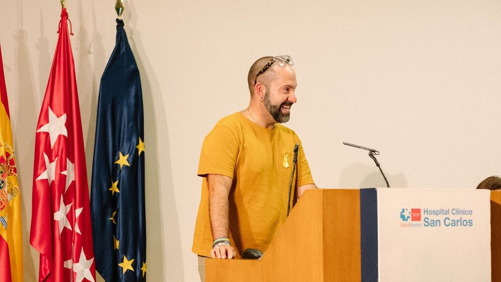 Javier Mendoza, vocal de la Junta Directiva de Asarga, durante una conferencia