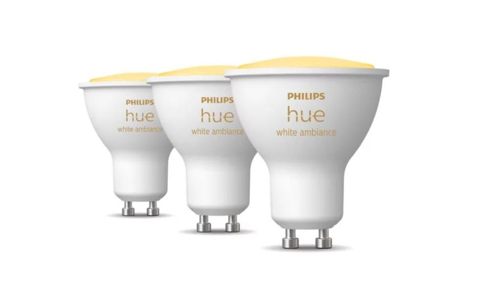 Pack de 3 bombillas inteligentes GU10 de Philips