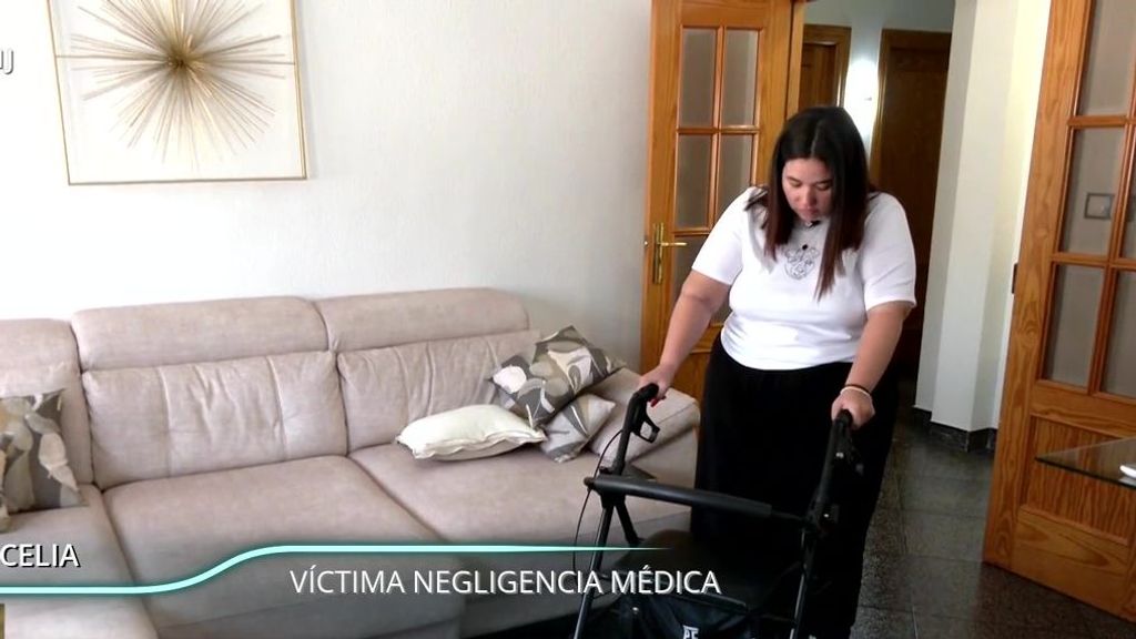 El infierno de Celia, víctima de negligencia médica tras hacerse un bypass gástrico: ''No puedo mover ni manos ni piernas''