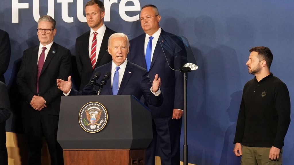 Biden y Zelenski en la cumbre de la OTAN