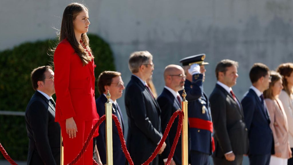 Ceremonia de despedida a la princesa Leonor que parte a Portugal en su primer viaje oficial al extranjero.