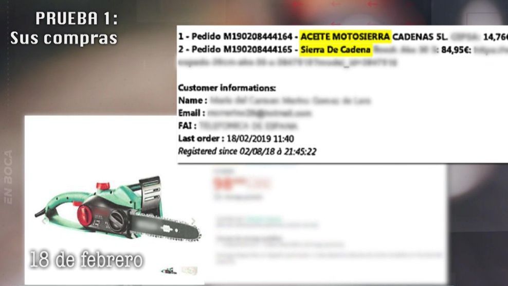 La motosierra que compró Carmen