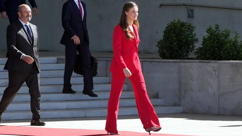 Leonor, en su primer visita oficial en solitario