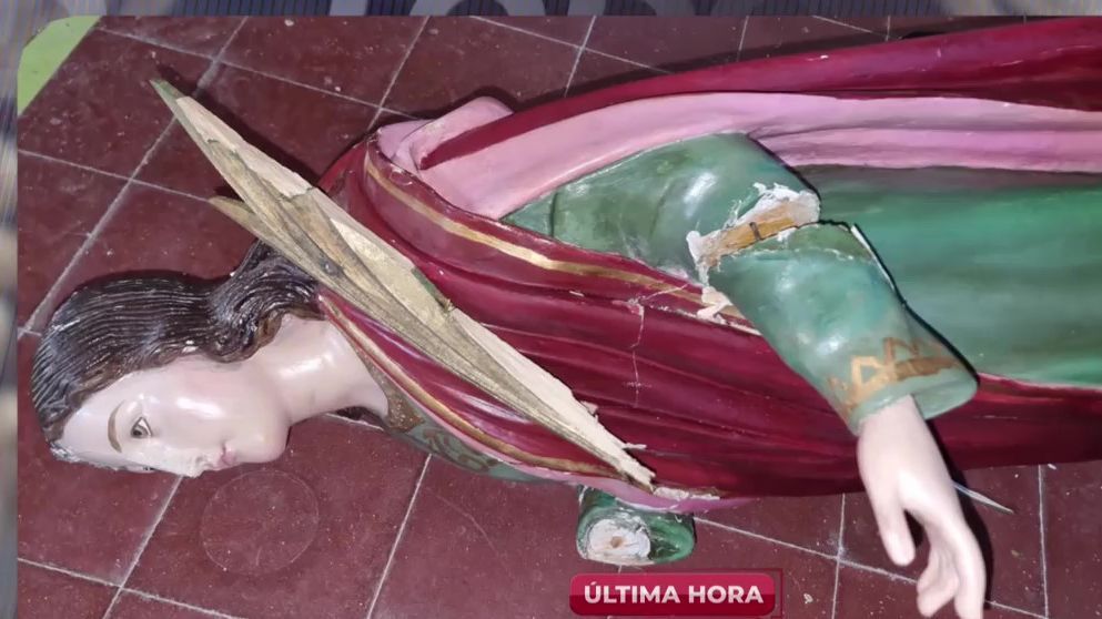 Los graves daños de la virgen