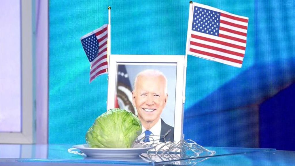 Una lechuga o Joe Biden, ¿quién ganará?: el experimento del programa sobre el presidente