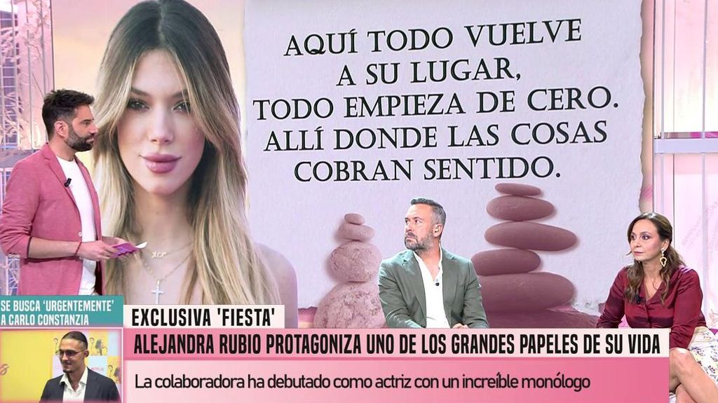 Así es el texto de Alejandra Rubio en su primer spot publicitario