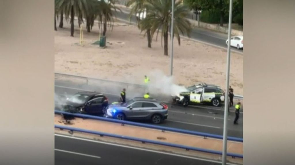 La huida del detenido por matar a su pareja en Buñol: positivo en drogas, chocó contra un coche de la Guardia Civil y deja dos agentes heridos