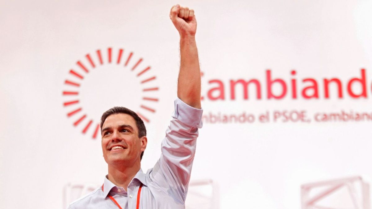 Pedro Sánchez en la clausura del Congreso extraordinario del PSOE 2014