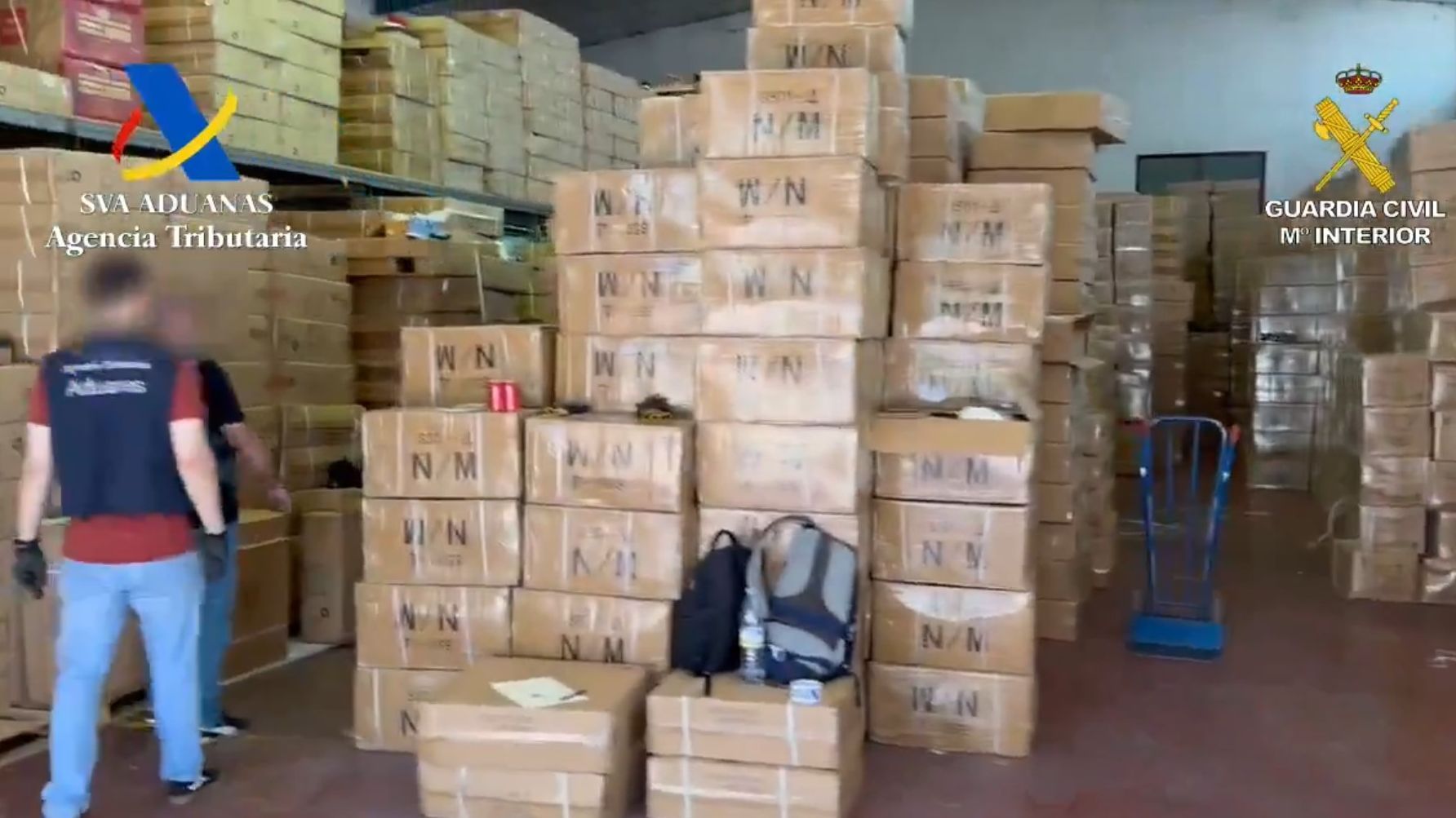 Productos falsificados en el polígono de Cobo Calleja