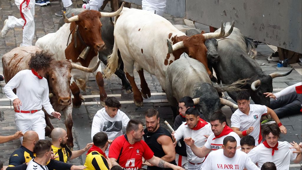 Vuelve a ver el séptimo encierro de San Fermín 2024