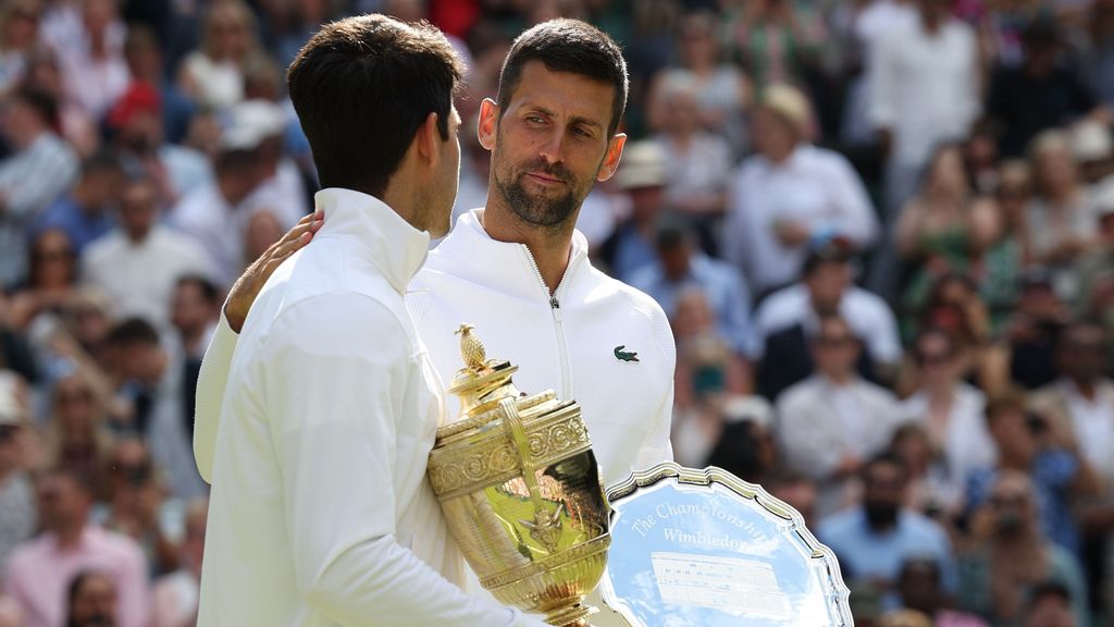 Carlos Alcaraz y Novak Djokovic