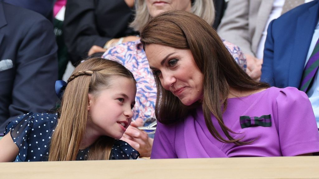 Kate Middleton y Charlotte en Wimbledon