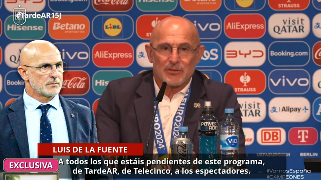 Las palabras de Luis de la Fuente para 'TardeAR' tras ganar la Eurocopa