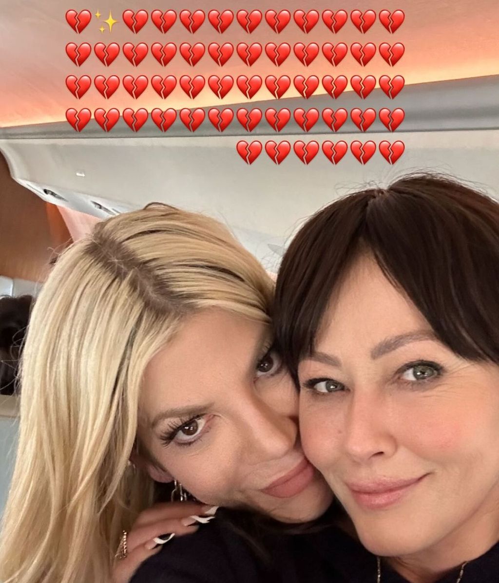 La emotiva despedida de Tori Spelling a su amiga Shannen Doherty