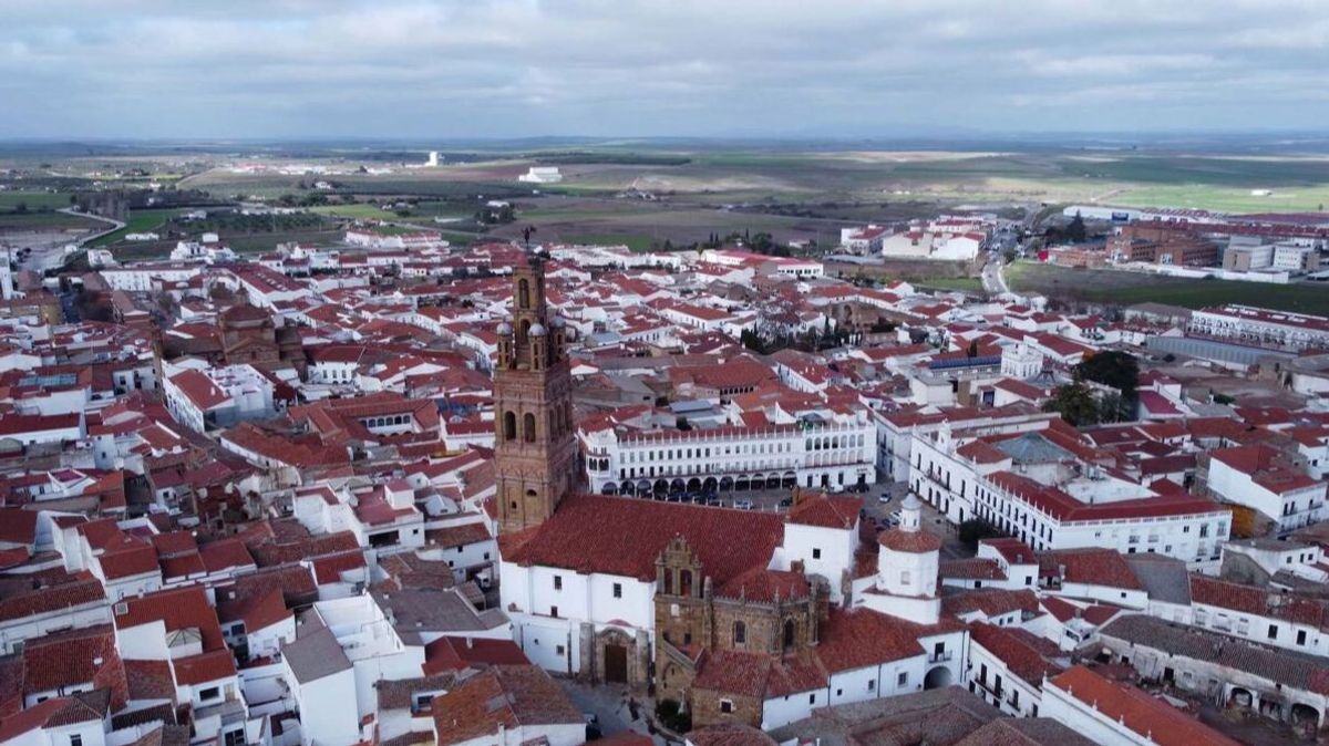 Imagen aérea de Llerena, Extremadura