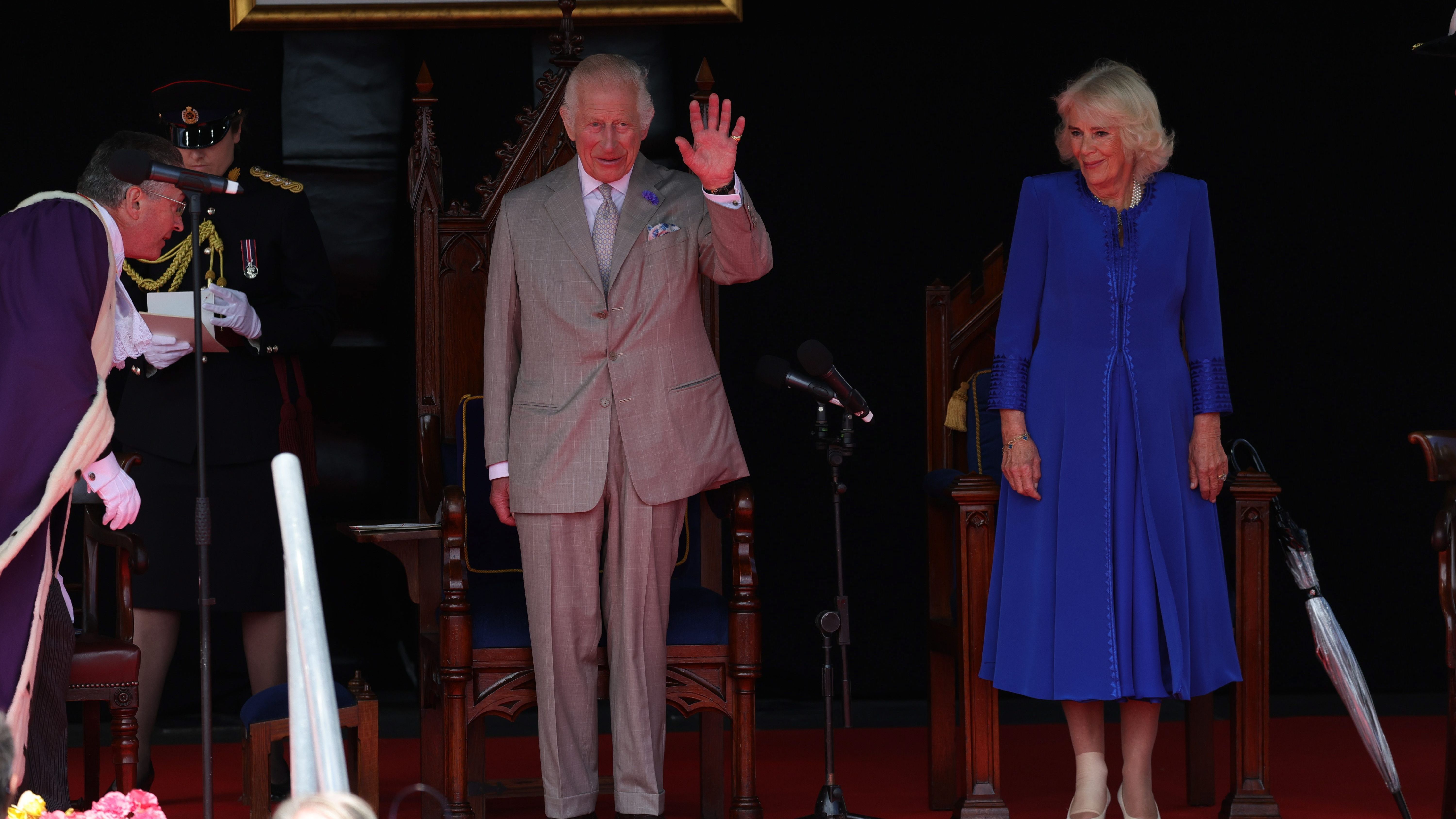 Los reyes de Reino Unido este 16 de julio.