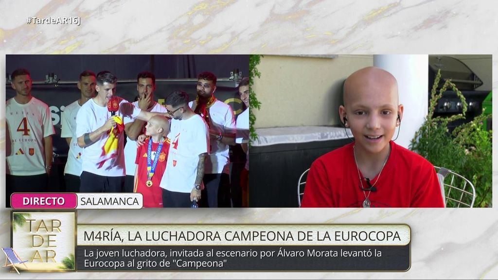 María, la niña que lucha contra el sarcoma de Ewing y celebró la Eurocopa con La Roja: “Los sueños se cumplen”