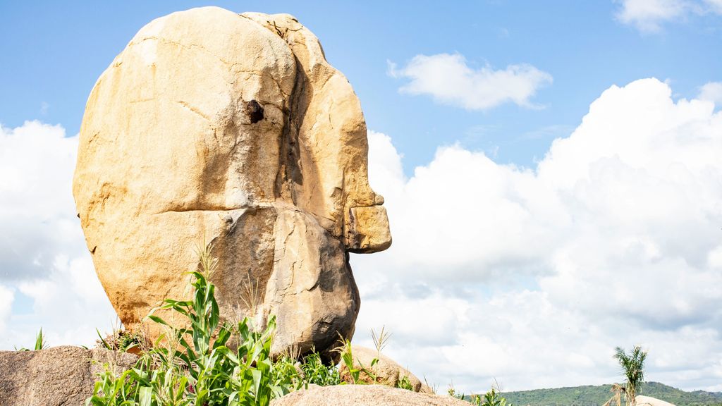 Rocas con forma de cabeza