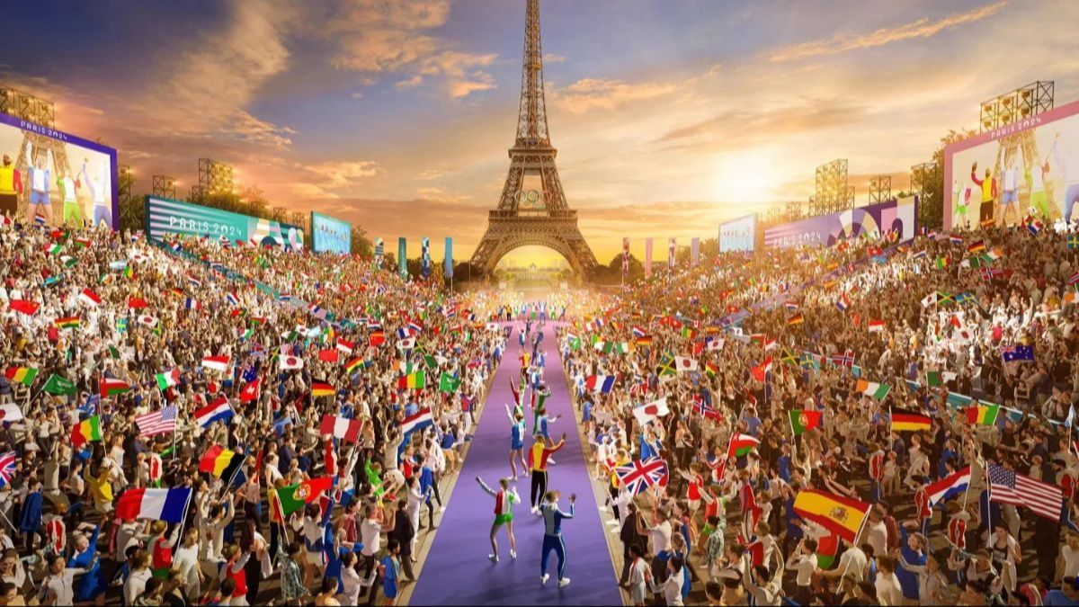 Una ilustración de París durante los Juegos Olímpicos 2024